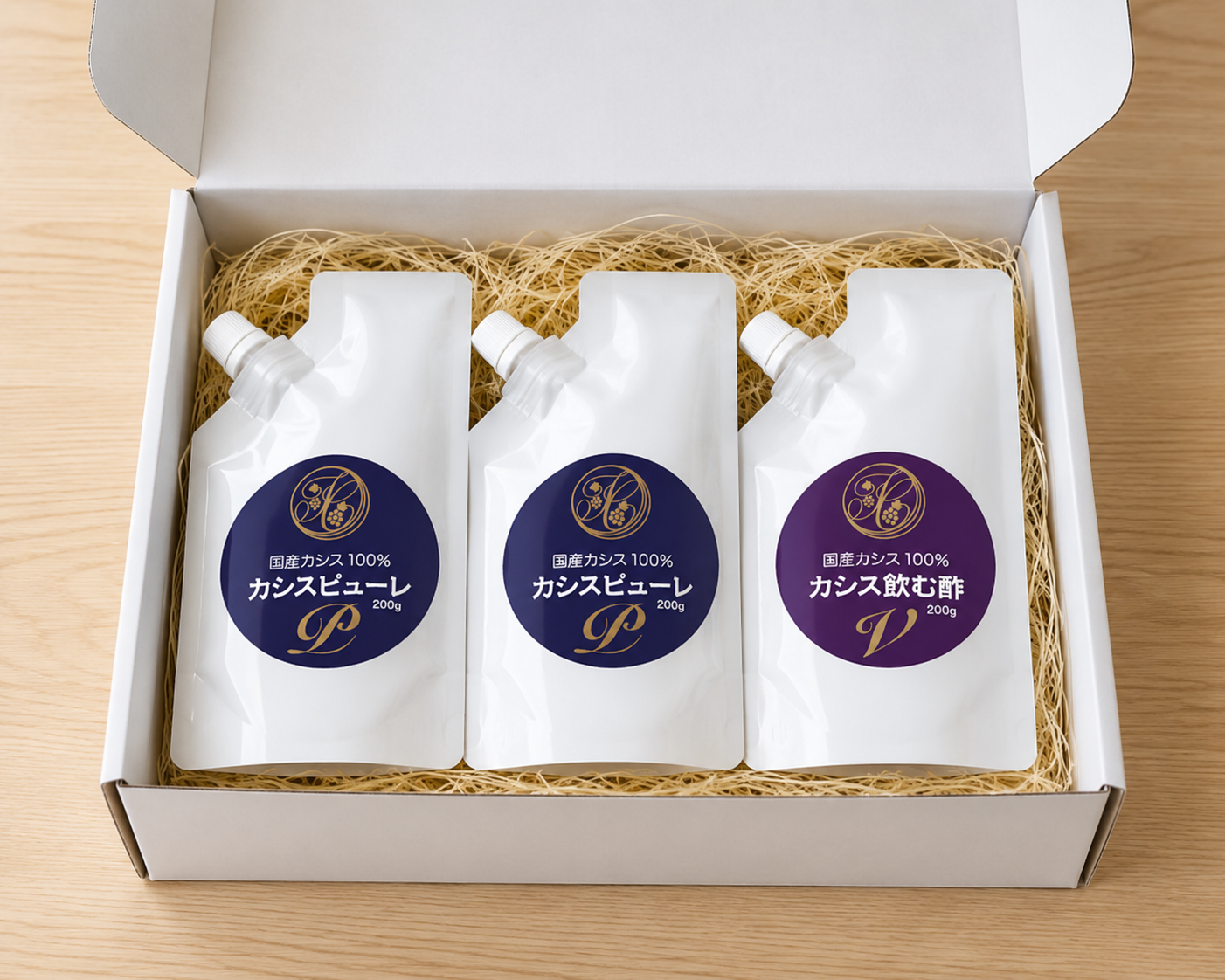 秋田県田沢湖産 カシスピューレ 200g×3個セット