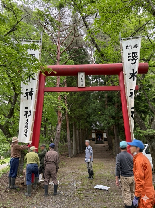 浮木神社のお祭り —— 田沢湖に、今年も祈りの季節が訪れました